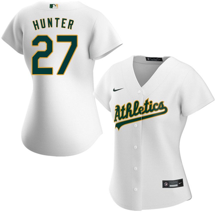 Nike Women #27 Catfish Hunter Oakland Athletics Baseball Jerseys Sale-White